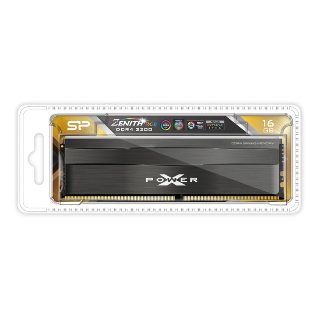 SILICON POWER μνήμη DDR4 UDIMM XPOWER Zenith, 16GB, RGB, 3200MHz, CL16