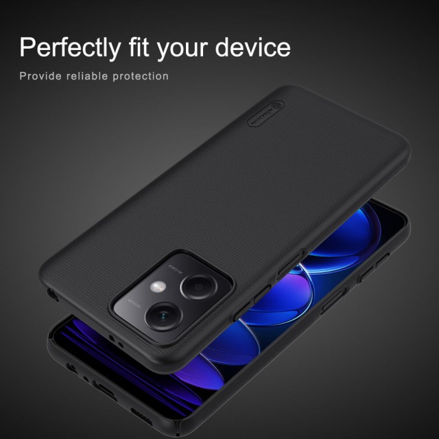 NILLKIN θήκη Super Frosted Shield για Xiaomi Note 12 Pro+ 5G, μαύρο