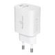 POWERTECH φορτιστής τοίχου PT-1040, USB & USB-C, PD QC3.0, 20W, λευκός POWERTECH φορτιστής τοίχου PT-1040, USB & USB-C, PD QC3.0, 20W, λευκός