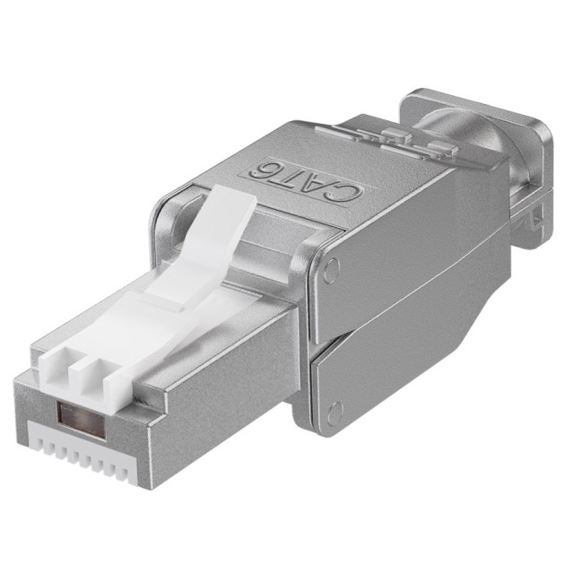 GOOBAY βύσμα RJ45 CAT 6 STP 38293, tool-free, ασημί