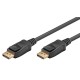 GOOBAY καλώδιο DisplayPort 61713, 4K/60Hz, 21.6 Gbps, 3m, μαύρο