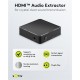 GOOBAY HDMI audio extractor 58469, 4K/30Hz, μαύρο