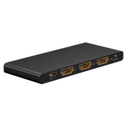 GOOBAY HDMI splitter 58481, 1-in σε 2-out, 4K/60Hz, μαύρο