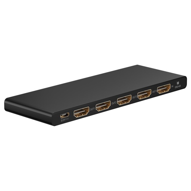 GOOBAY HDMI splitter 58483, 4 σε 1, 4K/60Hz, μαύρο