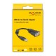 DELOCK καλώδιο USB σε RS-232 61549, 921.6Kbps, 0.25m, μαύρο