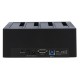 DELOCK docking station 64063, clone function, 4x HDD/SSD 6Gb/s, μαύρο