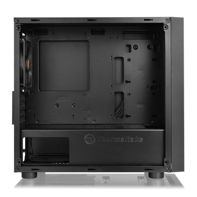 THERMALTAKE PC case micro tower Versa H18, 398x205x439mm, 1x fan, μαύρο