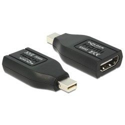 DELOCK αντάπτορας mini DisplayPort σε HDMI 65552, 1080p, μαύρος