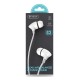 CELEBRAT earphones με μικρόφωνο G3, 3.5mm σύνδεση, Φ10mm, 1.2m, λευκά