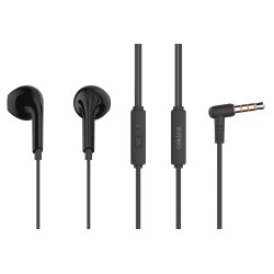 CELEBRAT earphones με μικρόφωνο G20, 3.5mm σύνδεση, Φ14mm, 1.2m, μαύρα