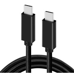 POWERTECH καλώδιο USB-C PTH-090, 60W, 10Gbps, 4K/60Hz, 1.5m, μαύρο