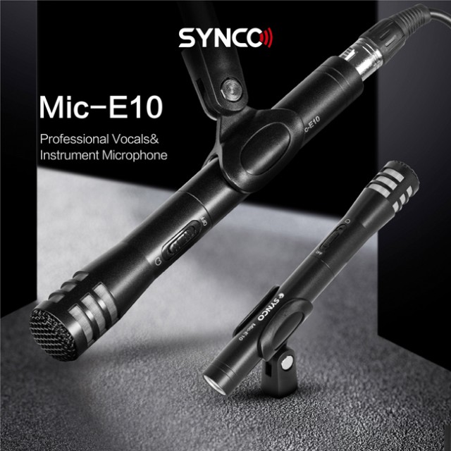 SYNCO μικρόφωνο χειρός SY-E10-MIC, δυναμικό, καρδιοειδές, XLR, μαύρο