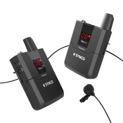 SYNCO ασύρματο μικρόφωνο Wmic-T1, ενσωματωμένο clip-on, UHF, γκρι