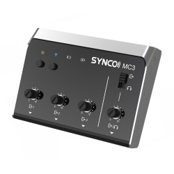 SYNCO μίκτης ήχου MC3-LITE, 4 καναλιών, Bluetooth, 500mAh, γκρι