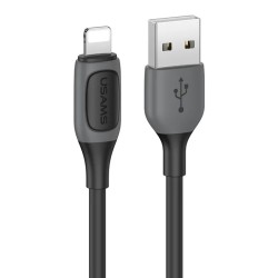 USAMS καλώδιο Lightning σε USB US-SJ595, 12W, 1m, μαύρο