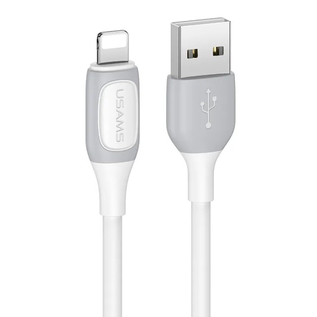 USAMS καλώδιο Lightning σε USB US-SJ595, 12W, 1m, λευκό