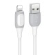 USAMS καλώδιο Lightning σε USB US-SJ595, 12W, 1m, λευκό