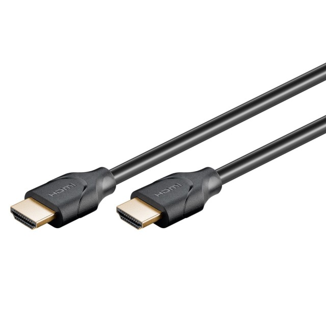 GOOBAY καλώδιο HDMI 2.1 61639, Ethernet ARC 8K/60Hz 48 Gbps, 1.5m, μαύρο