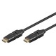 GOOBAY καλώδιο HDMI 61283 με Ethernet, 360° 4K/60Hz 18 Gbps, 1.5m, μαύρο