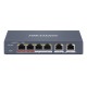 HIKVISION Managed switch DS-3E1106HP-EI, 4x PoE & 2x RJ45 ports, 100Mbps