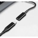 POWERTECH καλώδιο τροφοδοσίας CAB-UC065, USB-C σε Sony 6.0x4.3mm, μαύρο