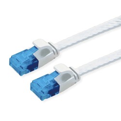 POWERTECH καλώδιο δικτύου CAB-N330, flat, Cat 6a U/UTP, 25cm, λευκό