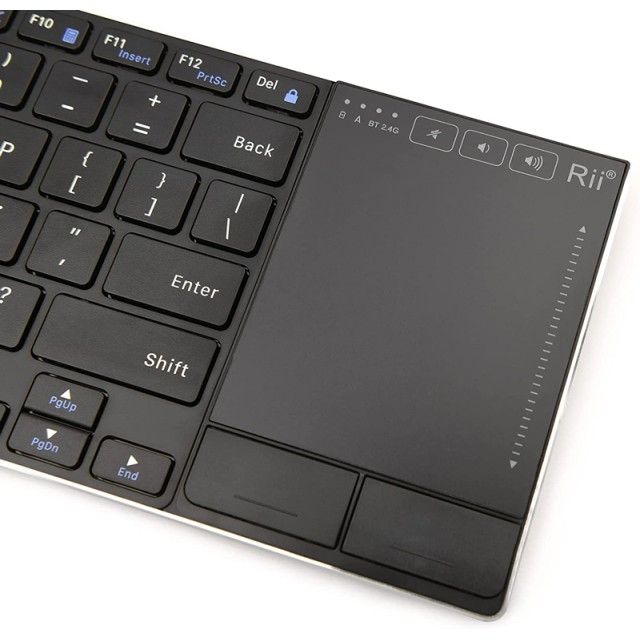 RIITEK ασύρματο πληκτρολόγιο RT721 με touchpad, Bluetooth & 2.4GHz