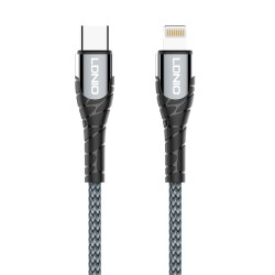 LDNIO καλώδιο Lightning σε USB-C LC112, 30W PD, 2m, γκρι