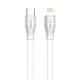 LDNIO καλώδιο Lightning σε USB-C LC132I, 30W PD, 2m, λευκό