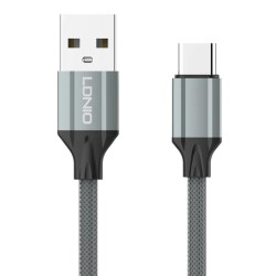 LDNIO καλώδιο USB-C σε USB LS442, 12W, 2m, γκρι