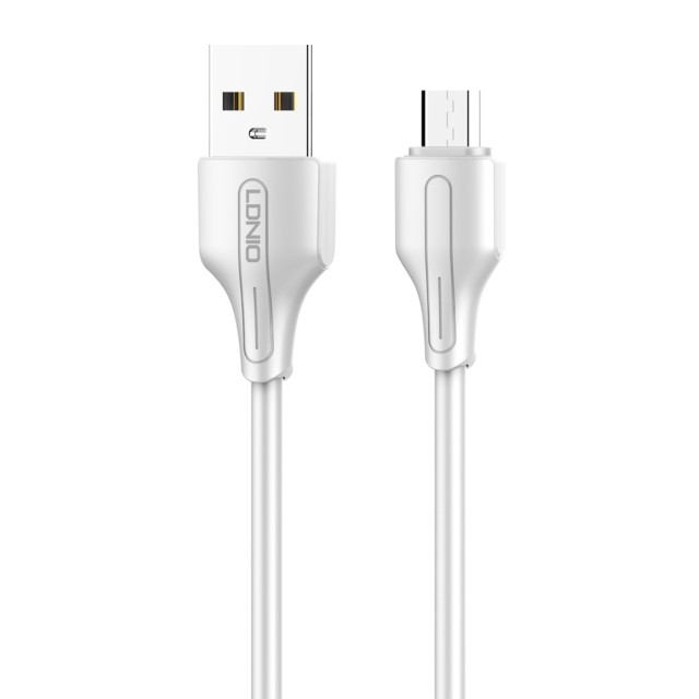 LDNIO καλώδιο Micro USB σε USB LS540, 12W, 20cm, λευκό