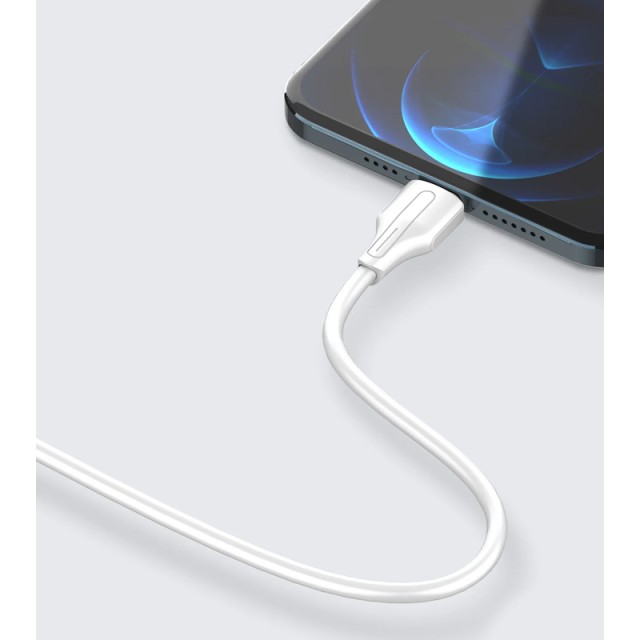 LDNIO καλώδιο USB-C σε USB LS540, 12W, 20cm, λευκό