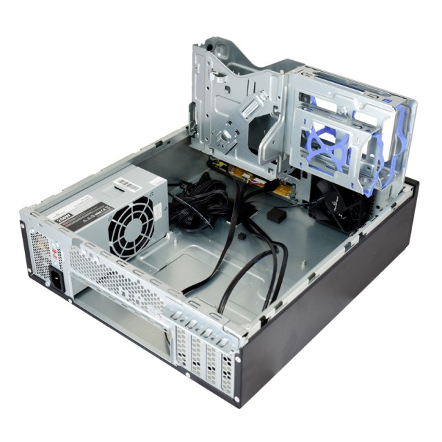 POWERTECH PC Case PT-1099 με 250W PSU, Micro-ATX, 356x102x338mm, μαύρο