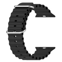 INTIME λουράκι σιλικόνης IT-058-BAND-BK για smartwatch 8 Ultra, μαύρο