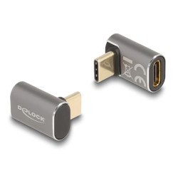 DELOCK αντάπτορας USB-C 60054, αρσενικό σε θηλυκό, 100W, 40Gbps, γκρι