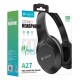 CELEBRAT headphones A27, wireless & wired, Bluetooth 5.3, Φ40mm, μαύρα