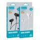 CELEBRAT earphones με μικρόφωνο D13, USB-C σύνδεση, Φ10mm, 1.2m, λευκά