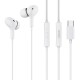 CELEBRAT earphones με μικρόφωνο D13, USB-C σύνδεση, Φ10mm, 1.2m, λευκά