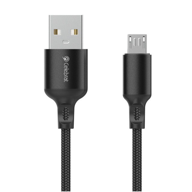 CELEBRAT καλώδιο Micro USB σε USB CB-32, 10.5W, 1m, μαύρο