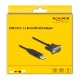 DELOCK καλώδιο USB σε RS-232 66461, 921.6Kbps, 50cm, μαύρο