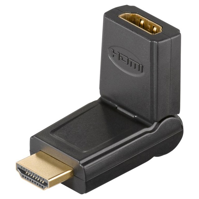 GOOBAY αντάπτορας HDMI 51721, 180° περιστρεφόμενος, 4K/60Hz, μαύρος