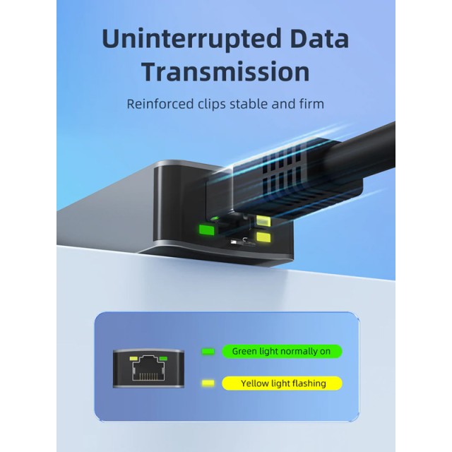 CABLETIME αντάπτορας δικτύου CT-CML2500, USB-C, 2.5Gbps Ethernet, γκρι