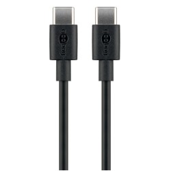 GOOBAY καλώδιο USB-C 66318, 60W, 480Mbps, 1m, μαύρο