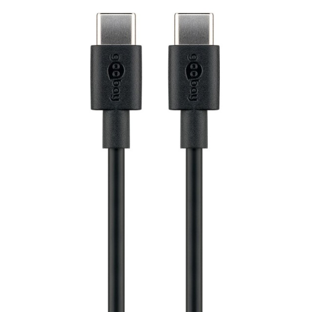 GOOBAY καλώδιο USB-C 66318, 60W, 480Mbps, 1m, μαύρο