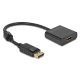 DELOCK αντάπτορας DisplayPort σε HDMI 63585, 4K/30Hz, active, μαύρος