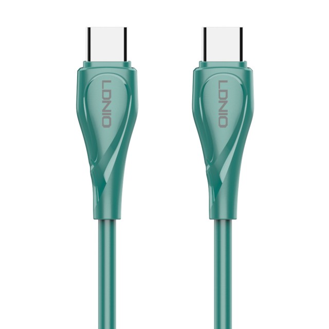 LDNIO καλώδιο USB-C σε USB-C LC611C, 65W PD, 1m, πράσινο