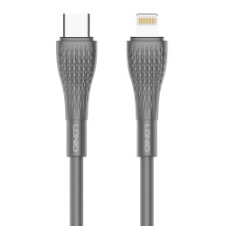 LDNIO καλώδιο Lightning σε USB-C LC671I, 30W PD, 1m, γκρι