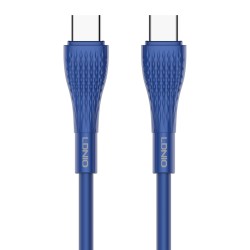 LDNIO καλώδιο USB-C σε USB-C LC672C, 65W PD, 2m, μπλε