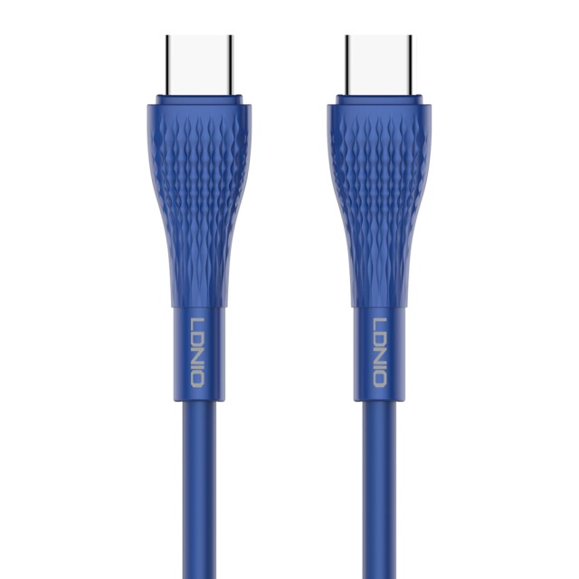 LDNIO καλώδιο USB-C σε USB-C LC672C, 65W PD, 2m, μπλε