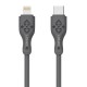 LDNIO καλώδιο Lightning σε USB-C LC811I, 30W PD, 1m, γκρι